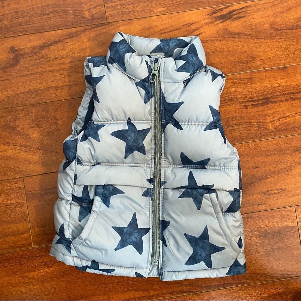 Toddler Boy Zara Stars Puffer Vest Size 2/3